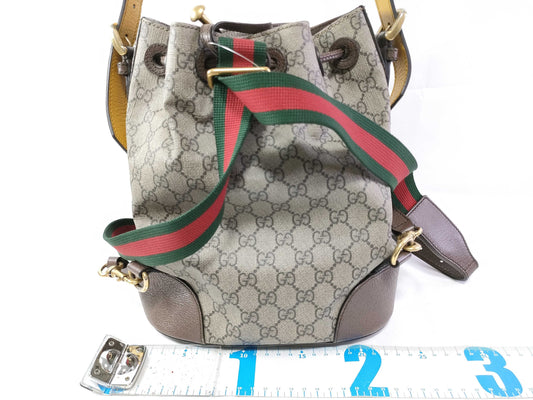 GUCCI GUCCI Tiger Head BKPK GG Supreme/Brown Rucksack