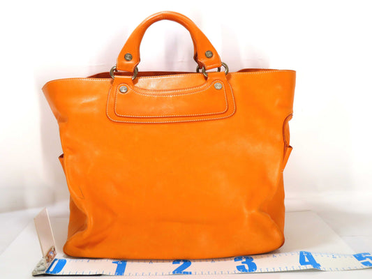 CELINE CELINE Boogie Tote Bag Leather/Orange Handbag