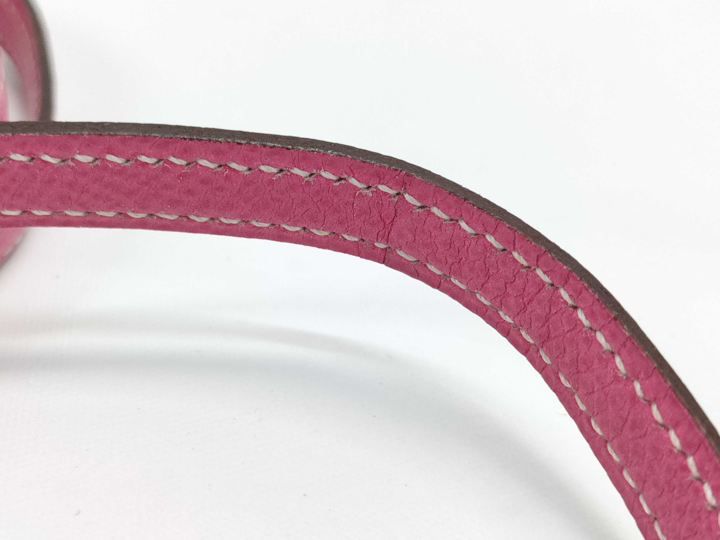 HERMES Micro Constance Mini Mini Epson/Rose Tyrien/□O Stamp/Silver Shoulder Bag