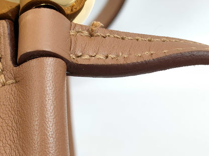 HERMES HERMES Maxi Mall Swift/Gold/B Stamp/GD Shoulder Bag