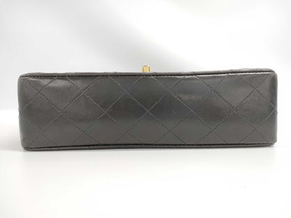 CHANEL CHANEL Matelasse 23 Double Flap/Lamb/Black/GD/5 Series Shoulder Bag