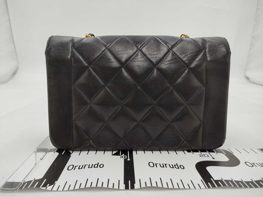 CHANEL CHANEL Diana 22 Lamb/Black/GD/2nd Series Shoulder Bag