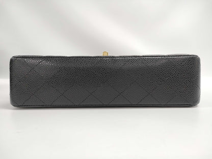 CHANEL Matelasse Chain Shoulder Bag in Caviar Leather with GD Hardware and Double Flap, 29185627
