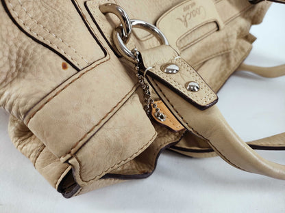 COACH COACH Tote Bag Leather Beige 13160 Tote Bag