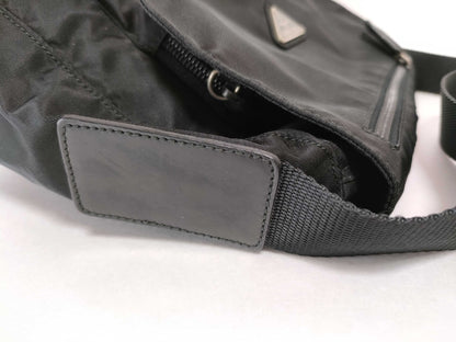 PRADA Nylon Prada Shoulder Bag Black Shoulder Bag