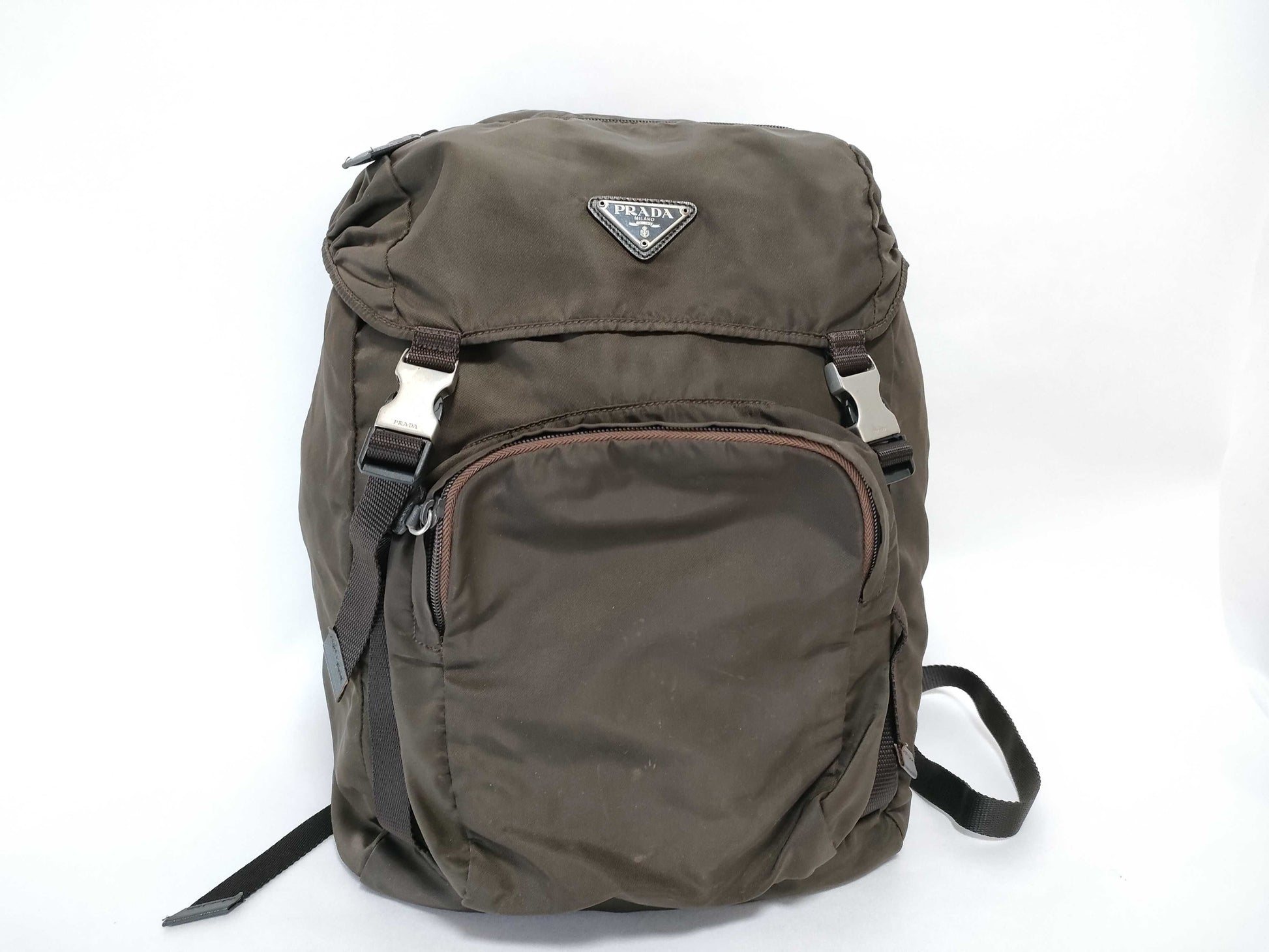 PRADA Nylon Prada Rucksack Brown Rucksack
