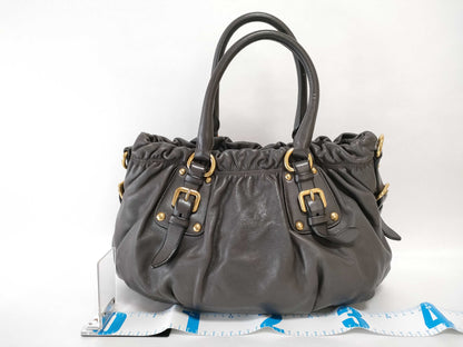PRADA Tote Bag Brown Handbag