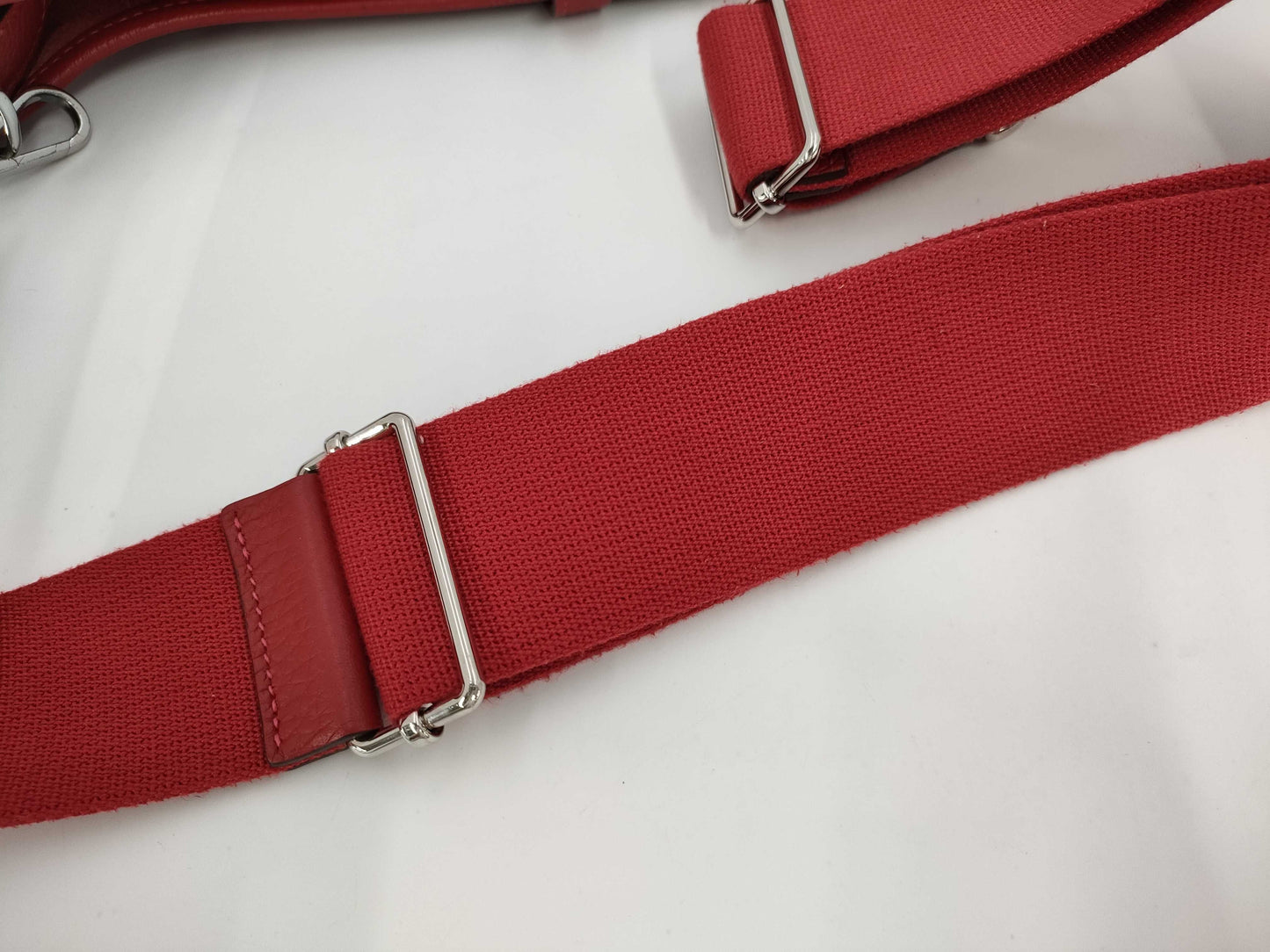 HERMES Evelyn Shoulder Bag Red Bag