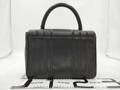 CHANEL Mademoiselle Handbag Black Turnlock Handbag