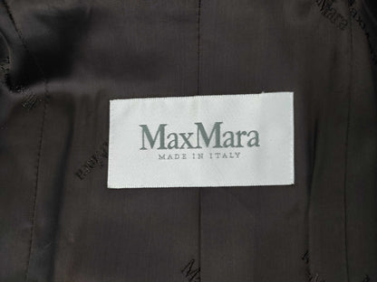 MaxMara White Tag Alpaca Coat with Leather Belt, Size 40