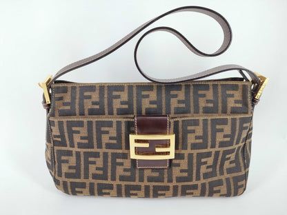 FENDI Zucca Mamma Bucket/Zucca/Gold Fittings/2579-26566-089 Shoulder Bag
