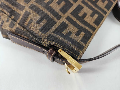 FENDI Zucca Mamma Bucket/Zucca/Gold Fittings/2579-26566-089 Shoulder Bag