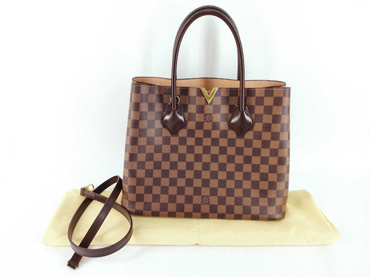 LOUIS VUITTON Damier Louis Vuitton Damier Kensington Handbag with G Fittings ST DU2106 Tote Bag