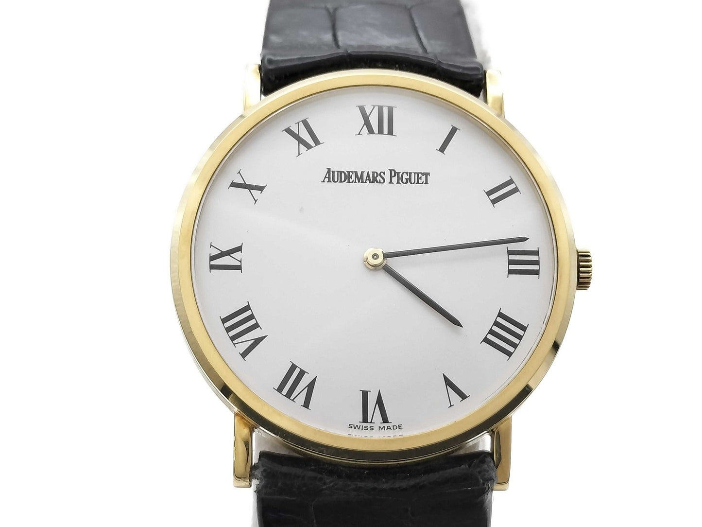 AUDEMARS PIGUET Extra Flat D41661 Hand-Wound K18 White Dial Men's Watch