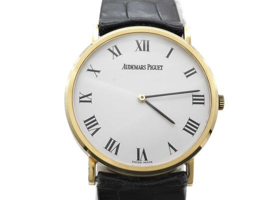 AUDEMARS PIGUET Extra Flat D41661 Hand-Wound K18 White Dial Men's Watch