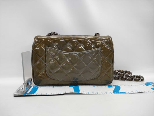 CHANEL Chain Shoulder Bag/Mini Matelasse 20/Patent Leather/16019885 Shoulder Bag