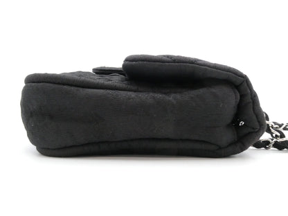 CHANEL Matelasse Coco Mark Coated Canvas Chain Shoulder Bag