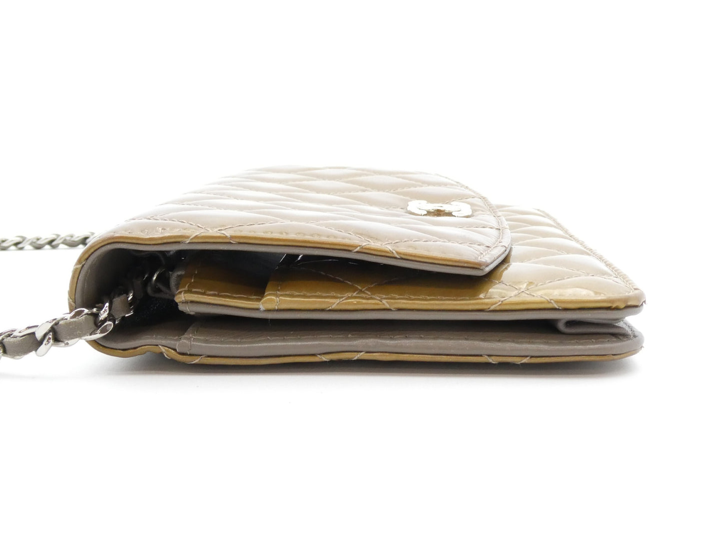 CHANEL Matelasse Coco Mark Enamel Chain Wallet Shoulder Bag