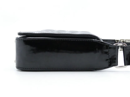 CHANEL Chocolate Bar Coco Mark Enamel Shoulder Bag