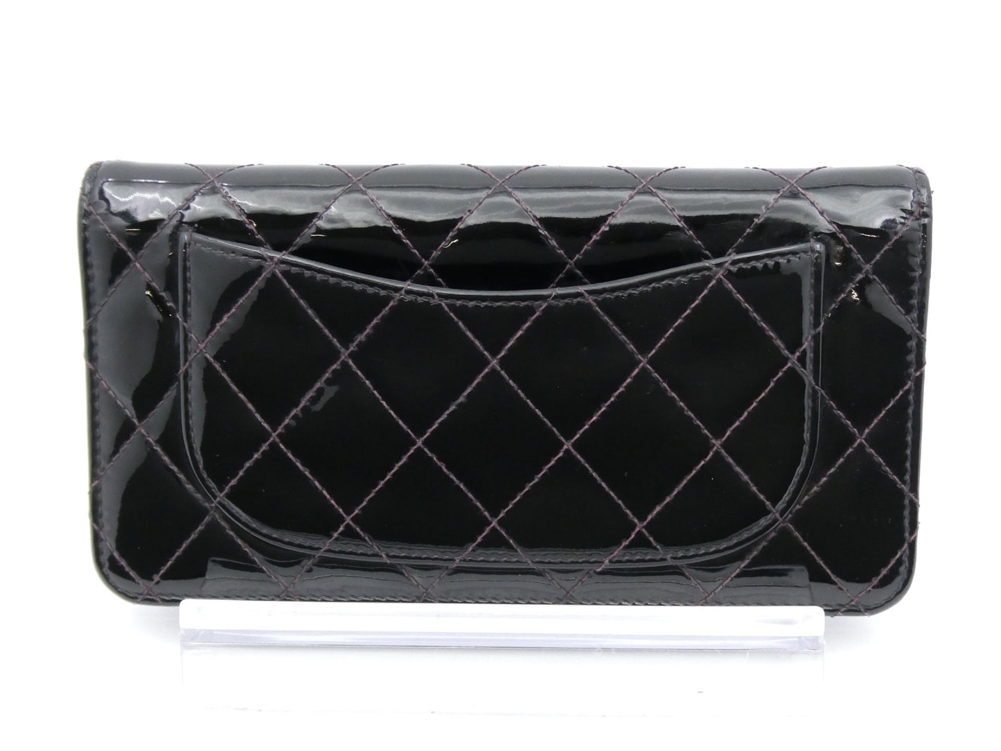 CHANEL Matelasse Coco Mark Enamel Bifold Wallet