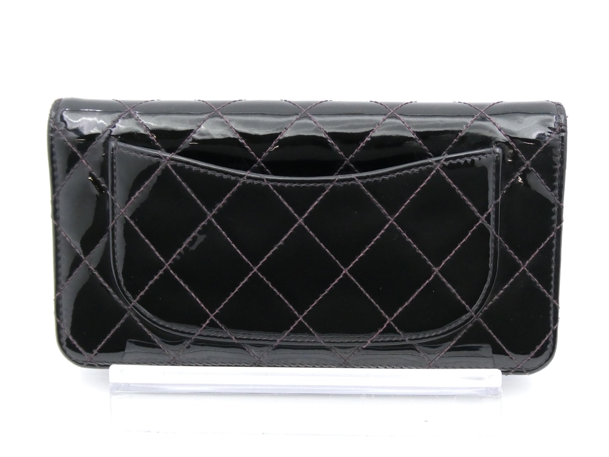 CHANEL Matelasse Coco Mark Enamel Bifold Wallet