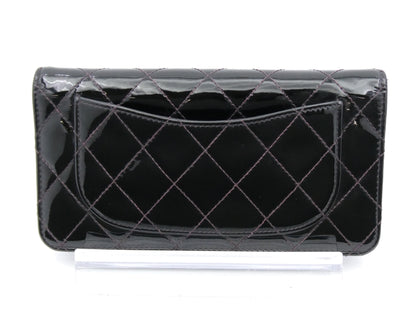CHANEL Matelasse Coco Mark Enamel Bifold Wallet