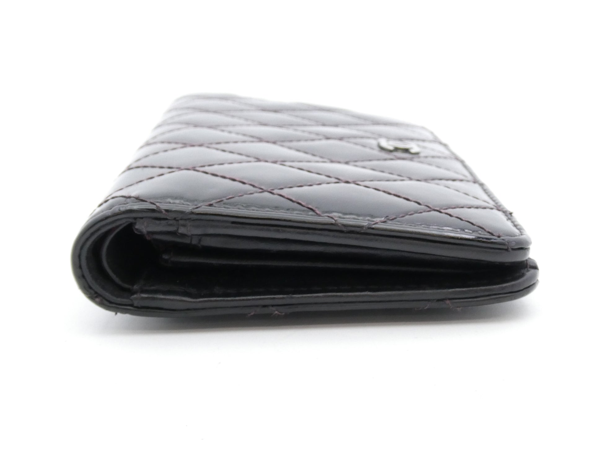 CHANEL Matelasse Coco Mark Enamel Bifold Wallet