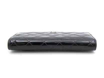 CHANEL Matelasse Coco Mark Enamel Bifold Wallet