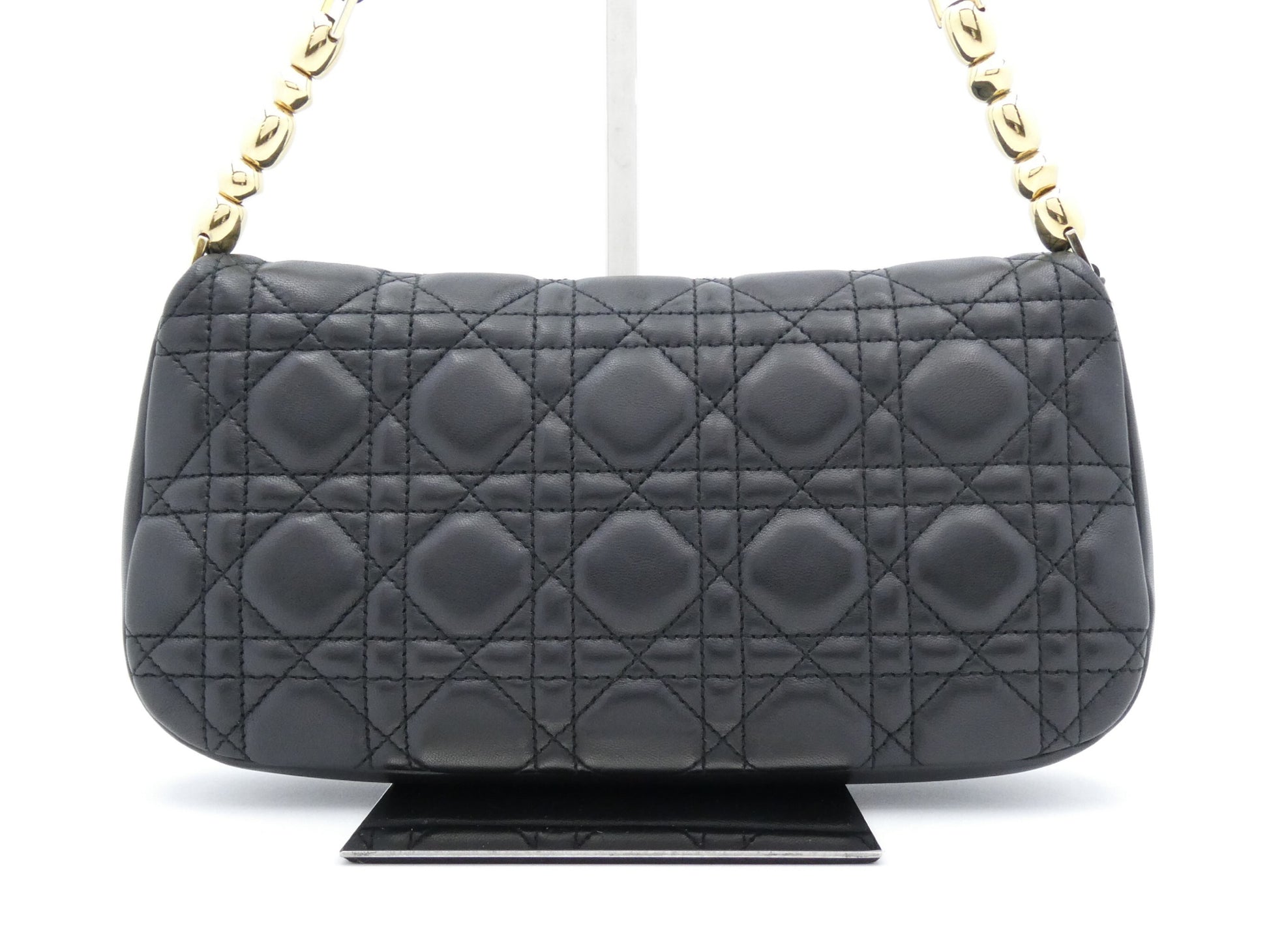 Dior Cannage Marispearl Leather Shoulder Bag