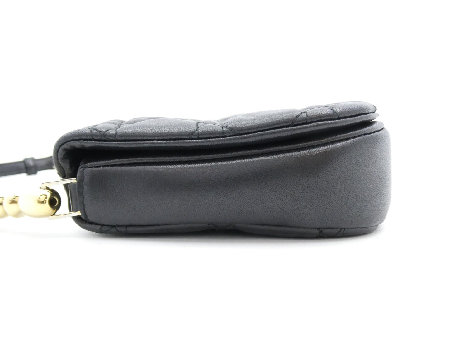 Dior Cannage Marispearl Leather Shoulder Bag