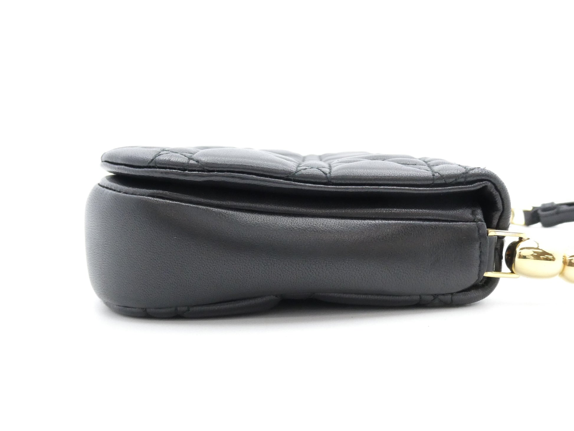 Dior Cannage Marispearl Leather Shoulder Bag