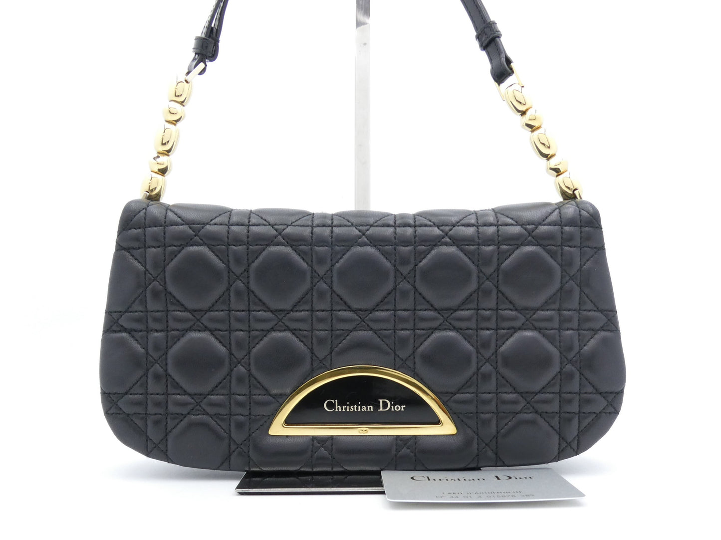 Dior Cannage Marispearl Leather Shoulder Bag