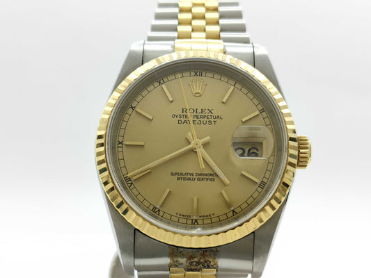 ROLEX 16233 W929800 Champagne Dial Men's Watch