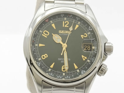 SEIKO 4S15-6010 771329 Khaki Dial Automatic Boys Watch