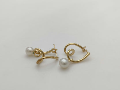 TASAKI Pearl Diameter Approx. 5.5mm/5.6mm K18 3.3g Earrings 