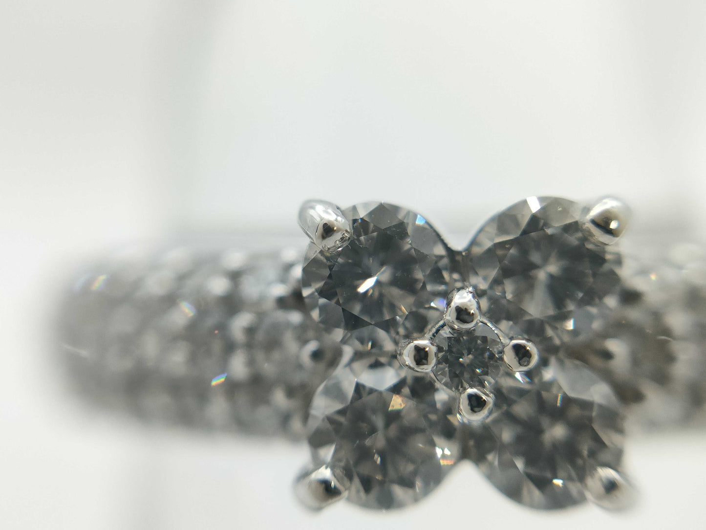Ponte Vecchio D0.70ct K18WG 4.1g Ring 
