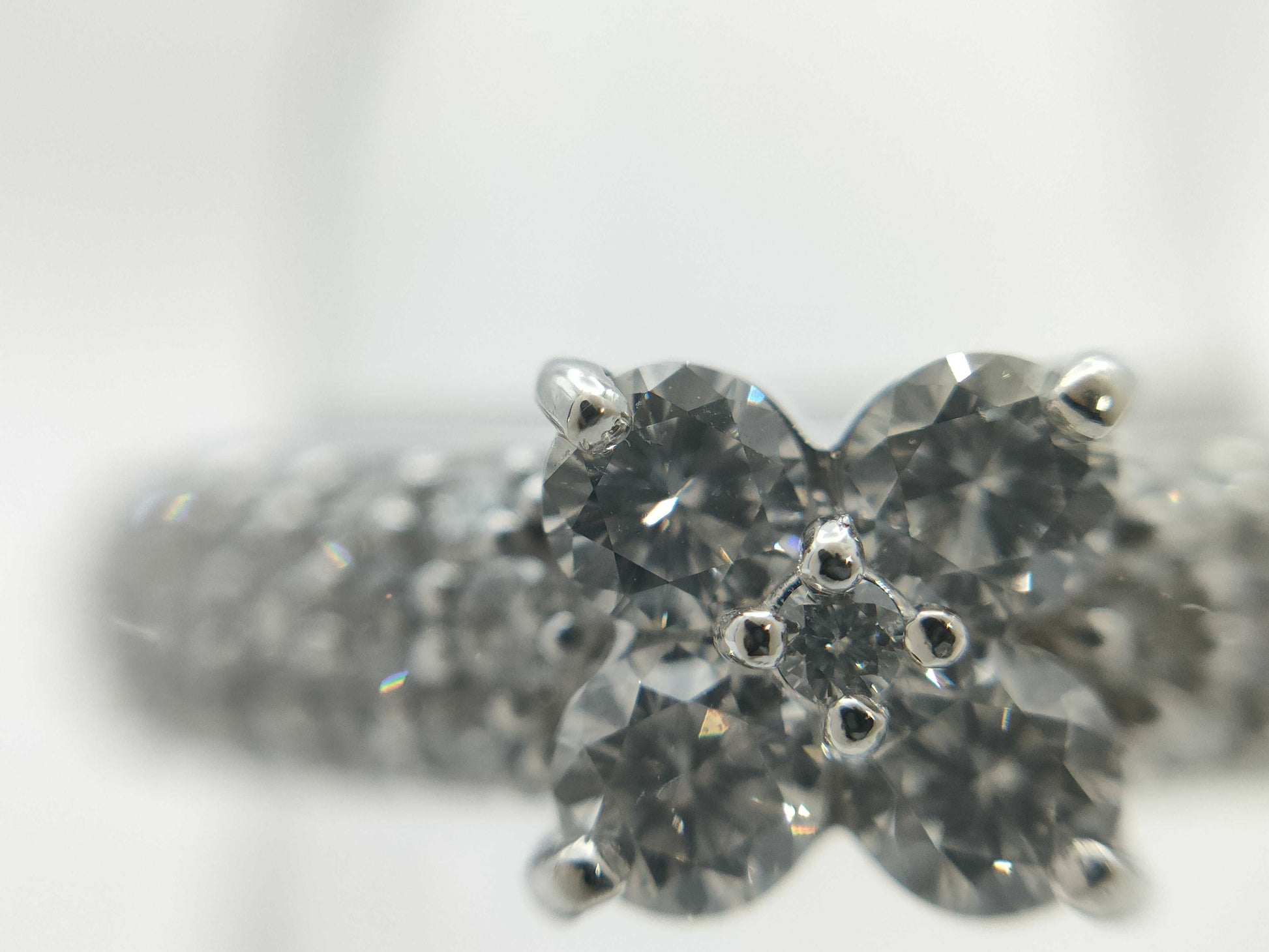 Ponte Vecchio D0.70ct K18WG 4.1g Ring 