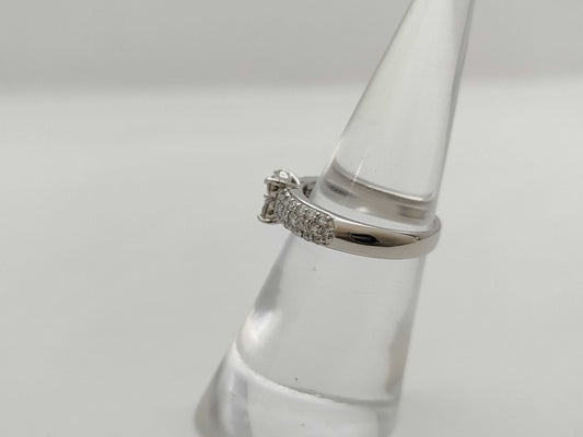 Ponte Vecchio D0.70ct K18WG 4.1g Ring 