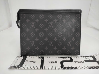 LOUIS VUITTON Louis Vuitton Eclipse Pochette Voiage MM 2020 IC Tag Clutch SV Hardware TA4230 Second Bag