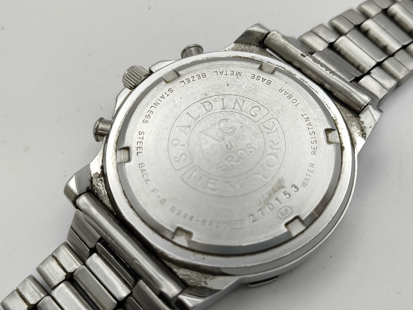 AG SPALDING&BROS N944-6A20 270153 Quartz Immovable Men's Watch