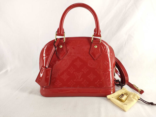 LOUIS VUITTON Louis Vuitton Enamel Alma BB Shoulder Bag Handbag