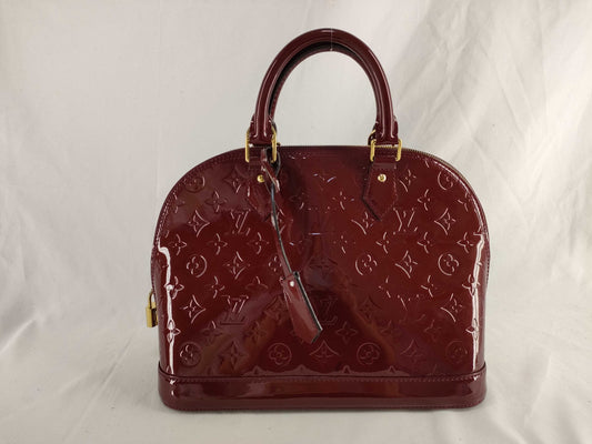 LOUIS VUITTON Louis Vuitton Enamel Alma BB Handbag