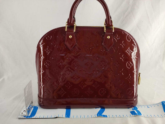 LOUIS VUITTON Louis Vuitton Enamel Alma BB Handbag