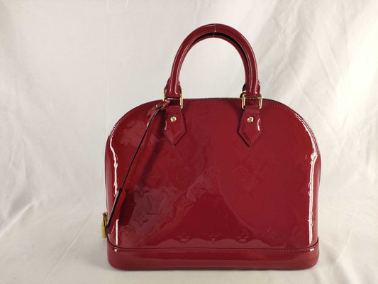 LOUIS VUITTON Louis Vuitton Enamel Alma BB Handbag