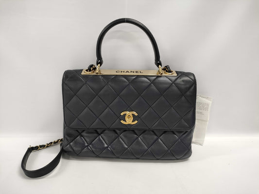 CHANEL Coco Handle Matelasse Shoulder Bag Handbag