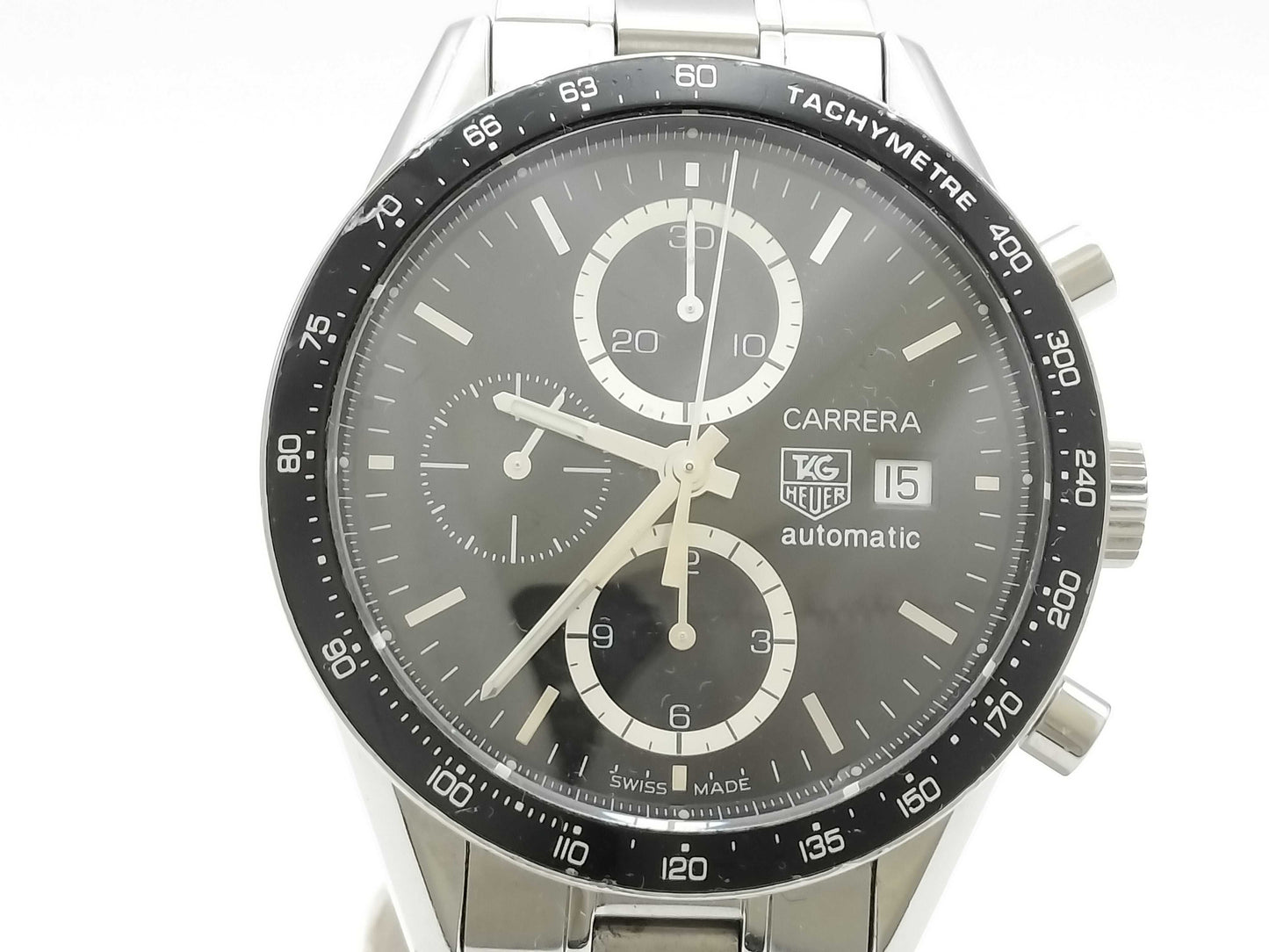 TAG Heuer Carrera CV2010. FC6205 RRS4688 Black Dial Automatic Men's Watch