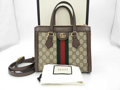 GUCCI GG Supreme Ophidia 2-Way Handbag 547551