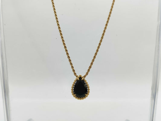 BOUCHERON Serpan Boheme Onyx Au750 4.3g Necklace