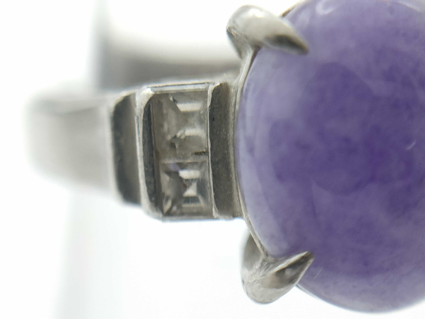 Jade 1.78ct D0.182ct Pt900 5.8g Ring 