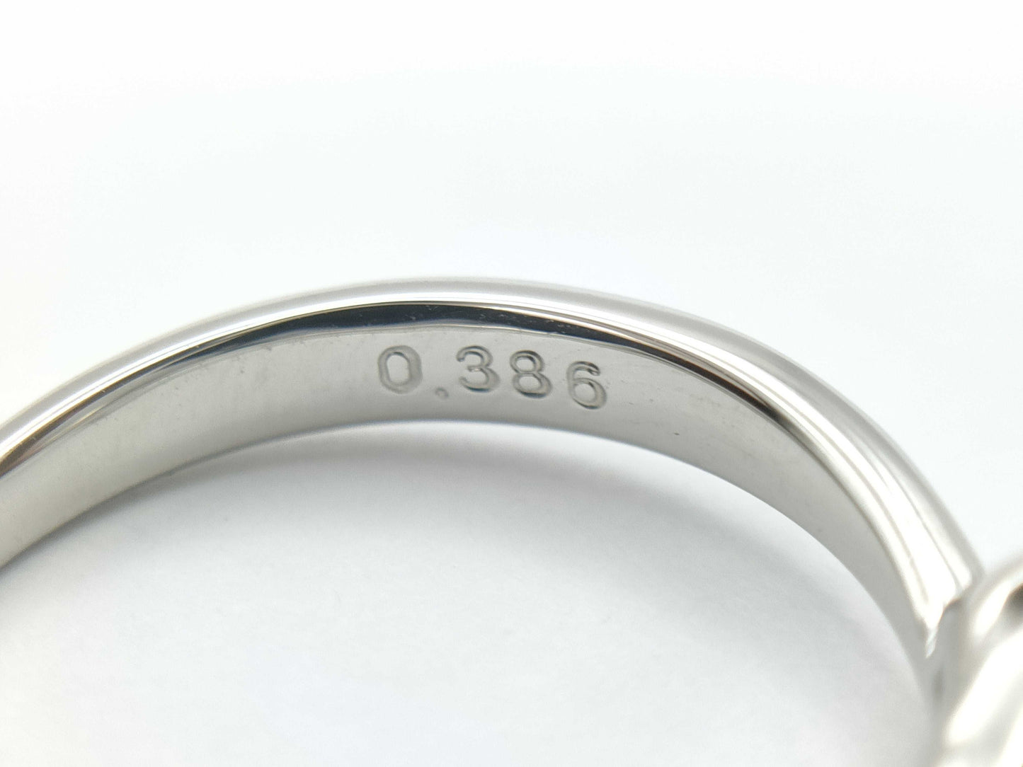 D0.386ct Pt900 3.5g Ring 